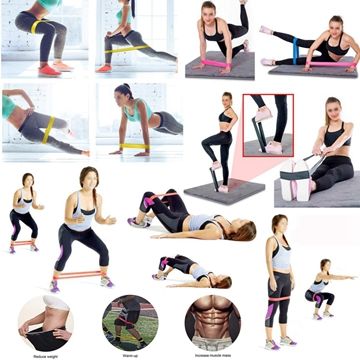 Σετ με Λάστιχα Γυμναστικής 5 Επιπέδων - Latex Band 5 Levels 