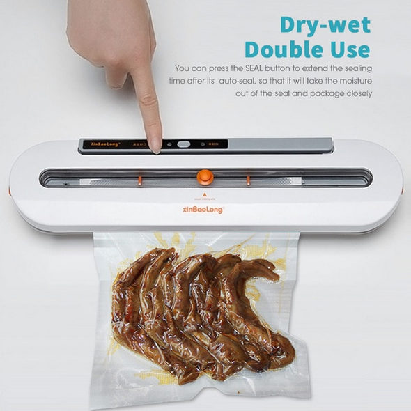 Επαγγελματική Επαναφορτιζόμενη Συσκευή Αεροστεγούς Σφραγίσματος Τροφίμων - Vacuum Food Sealer XinBaoLong