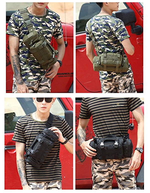 Γερό Σακίδιο Κάμπινγκ - Κατασκήνωσης - Heavy duty Τσαντάκι Ώμου - Μέσης