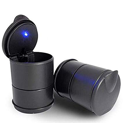 Τασάκι - Ποτηροθήκη Αυτοκινήτου με Φωτάκι - LED 2 in 1 Car Ashtray