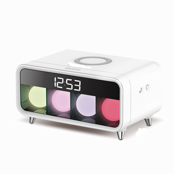 Ραδιόφωνο - Ξυπνητήρι Ασύρματης Φόρτισης με LED Φωτισμό