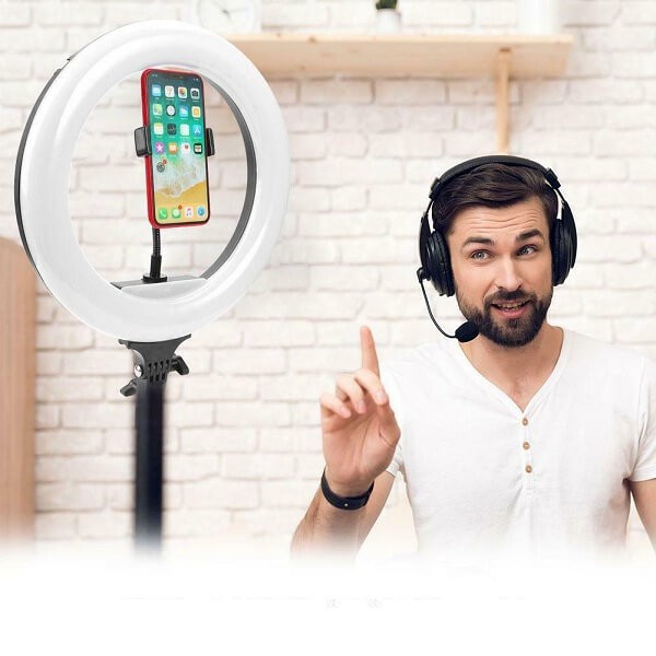 Επαγγελματικό Φωτογραφικό Φωτιστικό με Τηλεκοντρόλ 32cm Ring Lamp Light LED