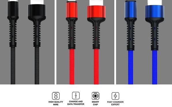 Ενισχυμένο Καλώδιο USB 2.0 σε Micro USB Fast Charging 2.4A