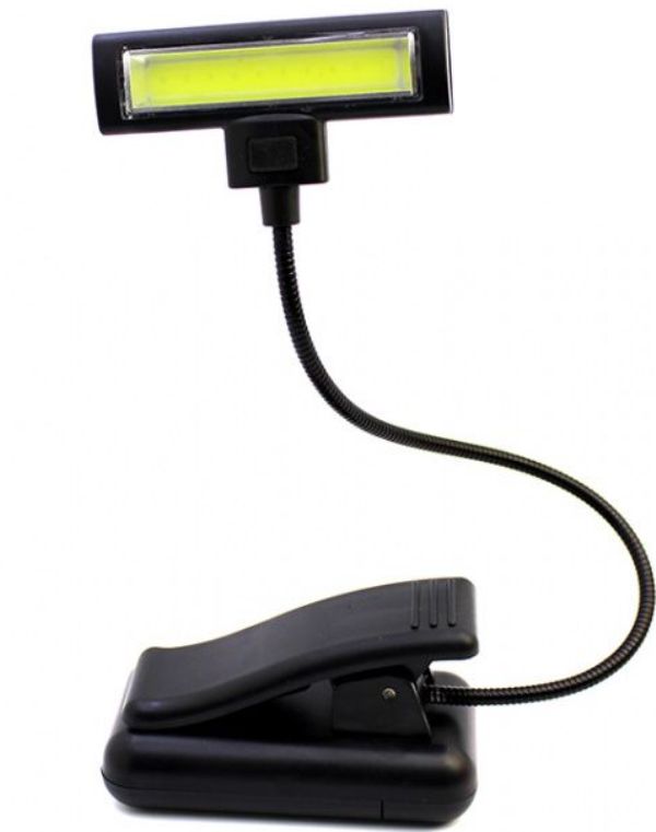 Ευλύγιστο Φορητό Φωτιστικό COB με Κλιπ - Clip Light 