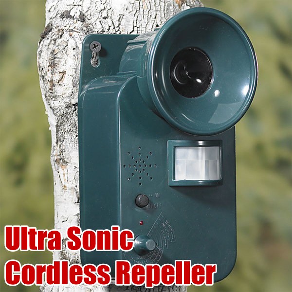 Ασύρματο Απωθητικό Υπερήχων Εξωτερικού Χώρου Για Τρωκτικά, Σκυλιά, Γάτες - Ultrasonic Cordless Repeller