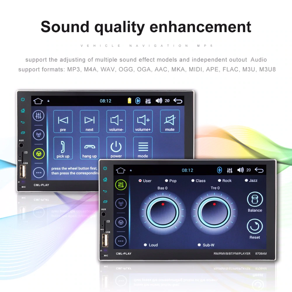 Multimedia Οθόνη Αφής 2 DIN Αυτοκινήτου 7″ Android, GPS, WiFi 8.1 