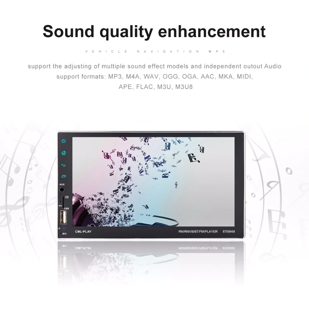 Multimedia Οθόνη Αφής 2 DIN Αυτοκινήτου 7″ Android, GPS, WiFi 8.1 