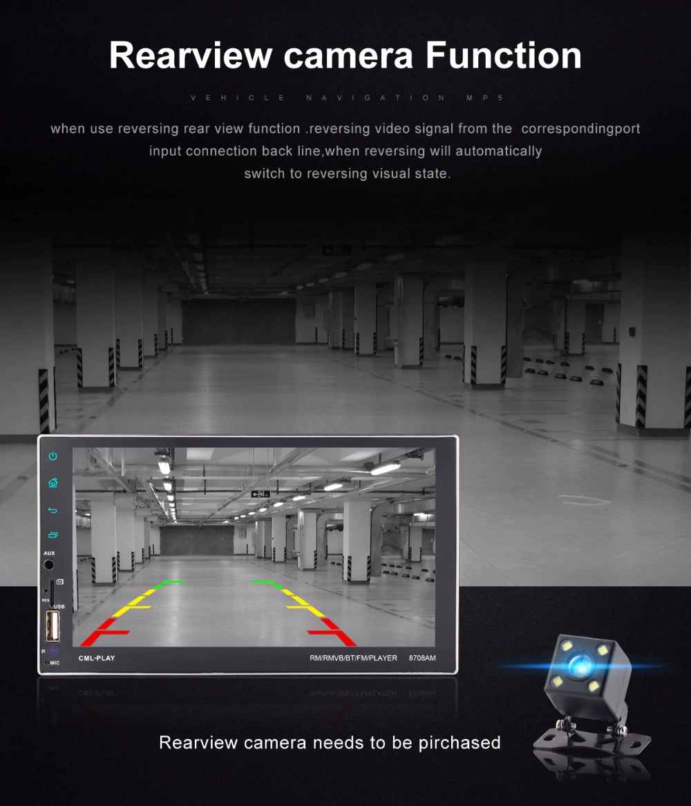 Multimedia Οθόνη Αφής 2 DIN Αυτοκινήτου 7″ Android, GPS, WiFi 8.1 