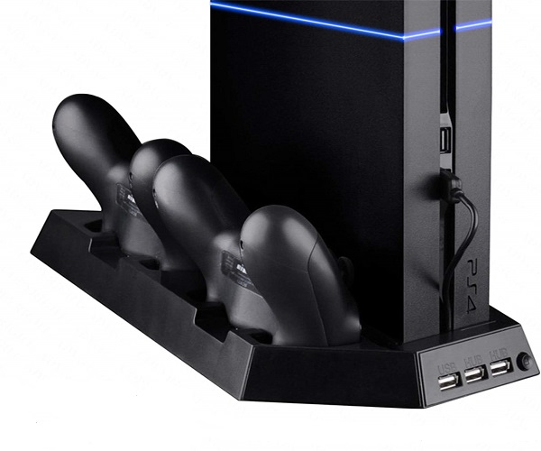 Βάση Φόρτισης - PS4 Console Charging Stand Dobe & Twin Charging Docking Station & Cooler Βάση Φόρτισης - PS4 Console Charging Stand Dobe & Twin Charging Docking Station & Cooler