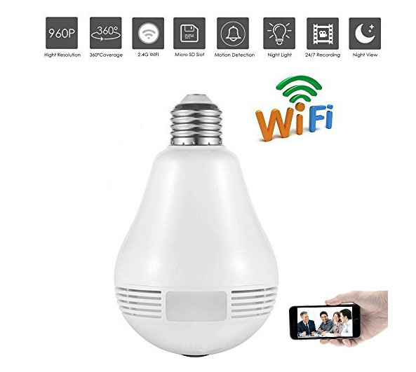 Κρυφή Κάμερα Λάμπα Wifi - Full HD Secret Camera 