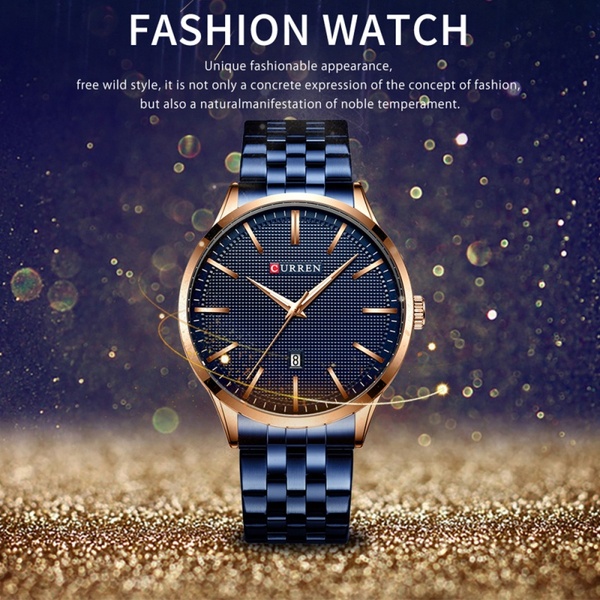 Ανδρικό Ρολόι Curren Blue - Stainless Steel Analog Watch For Men