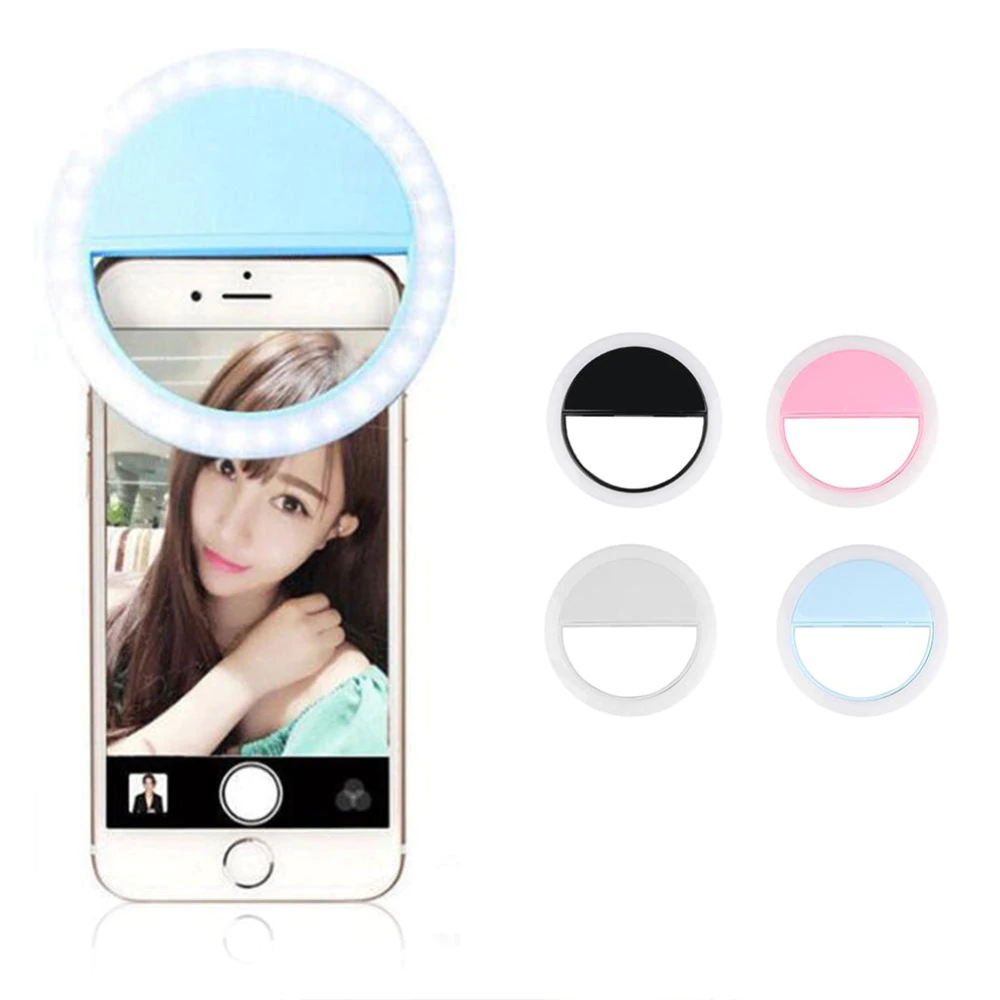 Δαχτυλίδι - Φωτιστικό Κλιπ για Φωτογραφίες από Κινητό, Laptop - Mini Selfie Ring Lamp