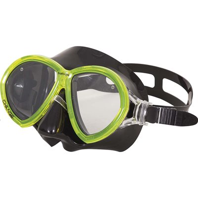 Πλαστική Μάσκα Θαλάσσης Μαύρο - Κίτρινο