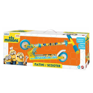 Αναδιπλούμενο Παιδικό Πατίνι Scooter - Minions με Ρυθμιζόμενο Ύψος