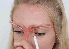 Eyebrow Stencil - για βελτίωση του σχήματος των φρυδιών