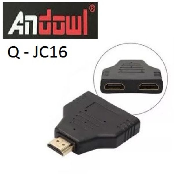 Βύσμα HDMI 1 σε 2 ANDOWL