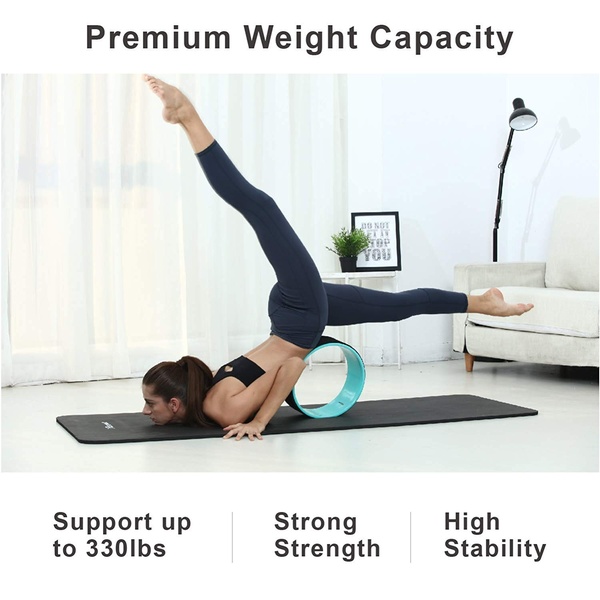 Κύλινδρος Pilates - Yoga Wheel με Ανάγλυφη Επιφάνεια