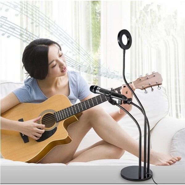 Βάση με Φωτογραφικό Φωτιστικό Δαχτυλίδι 9cm - Ring Lamp Light LED