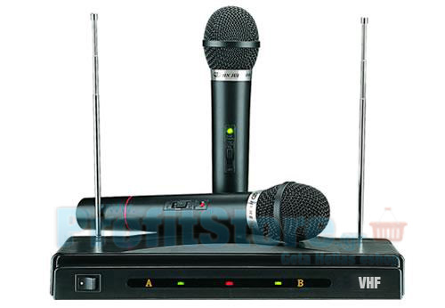 Συσκευή Karaoke με Δύο Ασύρματα Μικρόφωνα