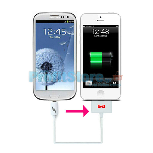 Καλώδιο Φόρτισης και DATA iPhone 4/4S από mUSB ( από Kινητό σε Kινητό ) - Emergency Charging Cable