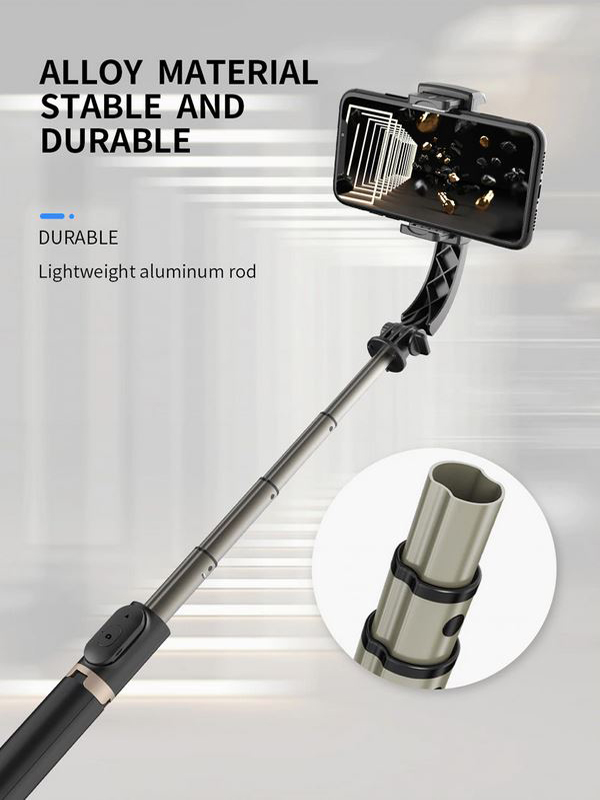 Ασύρματο Bluetooth Πτυσσόμενο Μπαστούνι Κινητού 76cm & Τρίποδο για Selfie Φωτογραφίες με Αποσπώμενο Χειριστήριο - Wirelless Tripod Selfie Stick Gimbal Stabilizer Q08 Ασύρματο Bluetooth Πτυσσόμενο Μπαστούνι Κινητού 76cm & Τρίποδο για Selfie Φωτογραφίες με Αποσπώμενο Χειριστήριο - Wirelless Tripod Selfie Stick Gimbal Stabilizer Q08