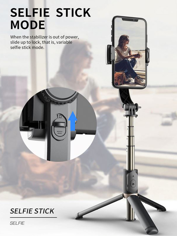 Ασύρματο Bluetooth Πτυσσόμενο Μπαστούνι Κινητού 76cm & Τρίποδο για Selfie Φωτογραφίες με Αποσπώμενο Χειριστήριο - Wirelless Tripod Selfie Stick Gimbal Stabilizer Q08 Ασύρματο Bluetooth Πτυσσόμενο Μπαστούνι Κινητού 76cm & Τρίποδο για Selfie Φωτογραφίες με Αποσπώμενο Χειριστήριο - Wirelless Tripod Selfie Stick Gimbal Stabilizer Q08