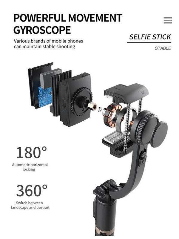 Ασύρματο Bluetooth Πτυσσόμενο Μπαστούνι Κινητού 76cm & Τρίποδο για Selfie Φωτογραφίες με Αποσπώμενο Χειριστήριο - Wirelless Tripod Selfie Stick Gimbal Stabilizer Q08 Ασύρματο Bluetooth Πτυσσόμενο Μπαστούνι Κινητού 76cm & Τρίποδο για Selfie Φωτογραφίες με Αποσπώμενο Χειριστήριο - Wirelless Tripod Selfie Stick Gimbal Stabilizer Q08