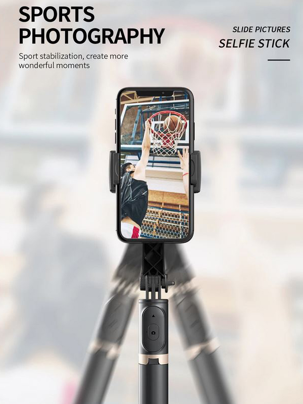 Ασύρματο Bluetooth Πτυσσόμενο Μπαστούνι Κινητού 76cm & Τρίποδο για Selfie Φωτογραφίες με Αποσπώμενο Χειριστήριο - Wirelless Tripod Selfie Stick Gimbal Stabilizer Q08 Ασύρματο Bluetooth Πτυσσόμενο Μπαστούνι Κινητού 76cm & Τρίποδο για Selfie Φωτογραφίες με Αποσπώμενο Χειριστήριο - Wirelless Tripod Selfie Stick Gimbal Stabilizer Q08