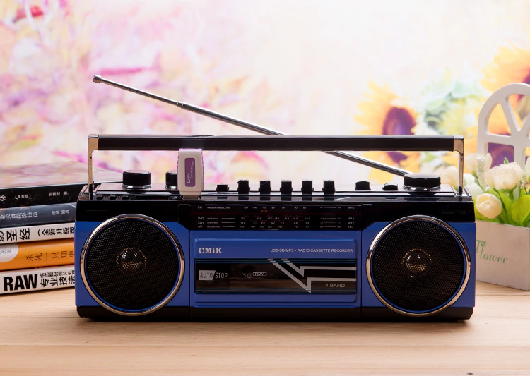 Φορητό Ραδιοκασετόφωνο - Μαγνητόφωνο USB/SD Mp3 Player, Ρεύματος - Μπαταρίας CmiK MK-132BT Cassette Player