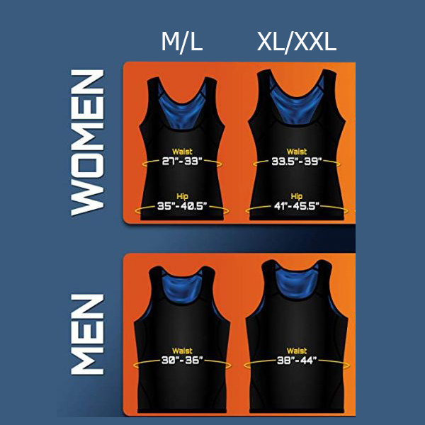 Mπλούζα - Φανέλα Eφίδρωσης & Αδυνατίσματος - Sauna-Like Sweat Shaper 