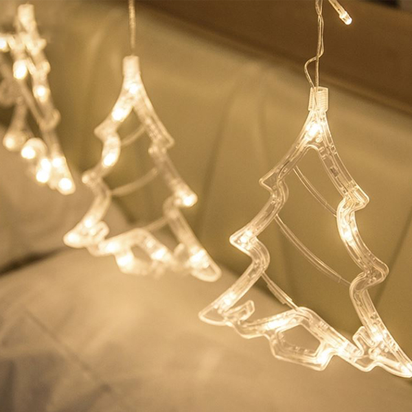 LED Χριστουγεννιάτικα Φωτάκια Κουρτίνα 3μ σε Σχήμα Έλατου - Αστεριού LED Christmas Lights Star LED Χριστουγεννιάτικα Φωτάκια Κουρτίνα 3μ σε Σχήμα Έλατου - Αστεριού LED Christmas Lights Star