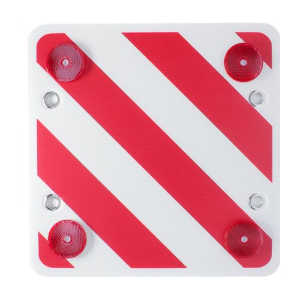 Αφρώδης Αντανακλαστική Τετράγωνη Πινακίδα για Φορτηγά με 4 Βεντούζες για Σήμασνη Κινδύνου και Προσοχής Maxeed 50x50 cm