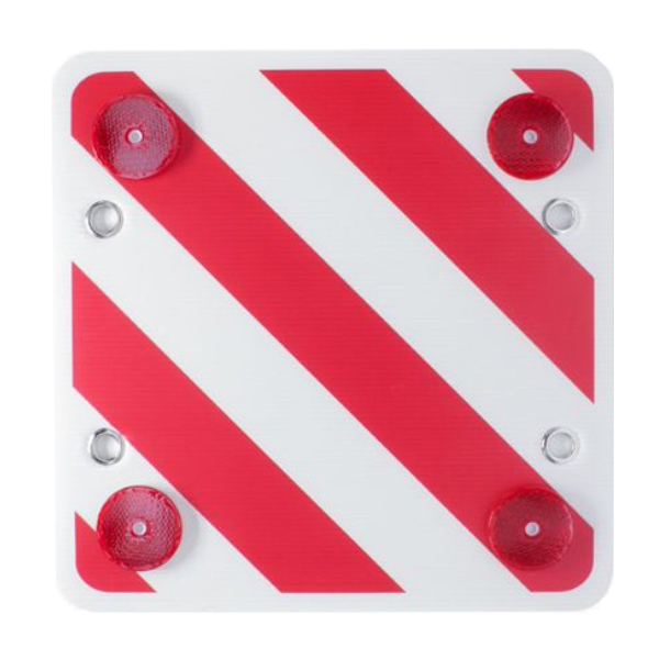 Αφρώδης Αντανακλαστική Τετράγωνη Πινακίδα για Φορτηγά με 4 Βεντούζες για Σήμασνη Κινδύνου και Προσοχής Maxeed 60x60 cm