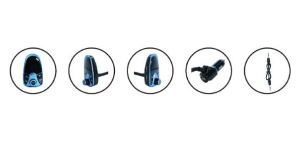 Bluetooth USB MP3 Player με Μικρόφωνo, CVC & Φορτιστής Car FM Transmitter Andowl Q-B68