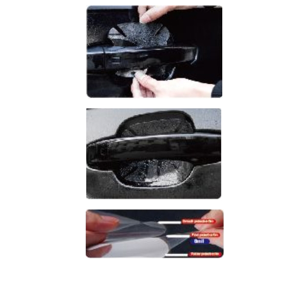 Διάφανο Φιλμ Προστασίας Γρατζουνιών Χερουλιών Πόρτας Αυτοκινήτου 4 Τεμάχια Maxeed 21014