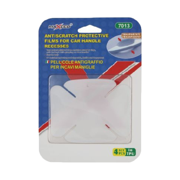 Διάφανο Φιλμ Προστασίας Γρατζουνιών Χερουλιών Πόρτας Αυτοκινήτου 4 Τεμάχια Maxeed 21014