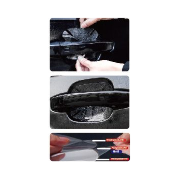 Διάφανο Φιλμ Προστασίας Γρατζουνιών Χερουλιών Πόρτας Αυτοκινήτου 4 Τεμάχια Maxeed 21015