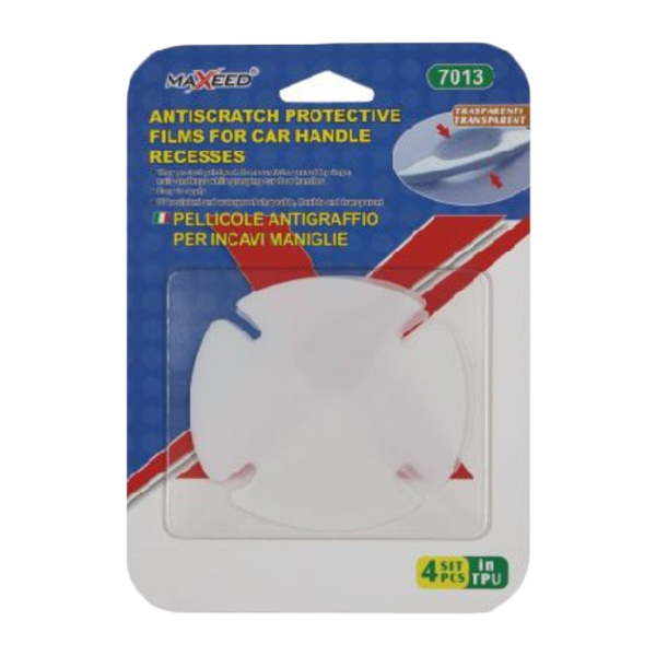 Διάφανο Φιλμ Προστασίας Γρατζουνιών Χερουλιών Πόρτας Αυτοκινήτου 4 Τεμάχια Maxeed 21016