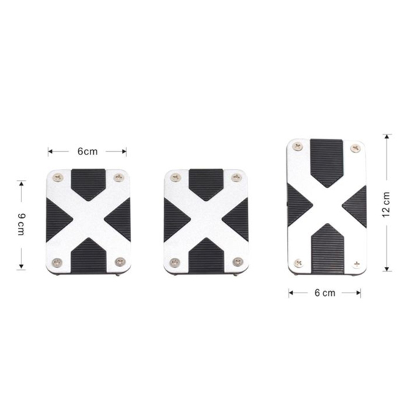 Αντιολισθητικά Πεντάλ Αυτοκινήτου - 3τμχ - Non Slip Car Pedal-TPSTER-21128