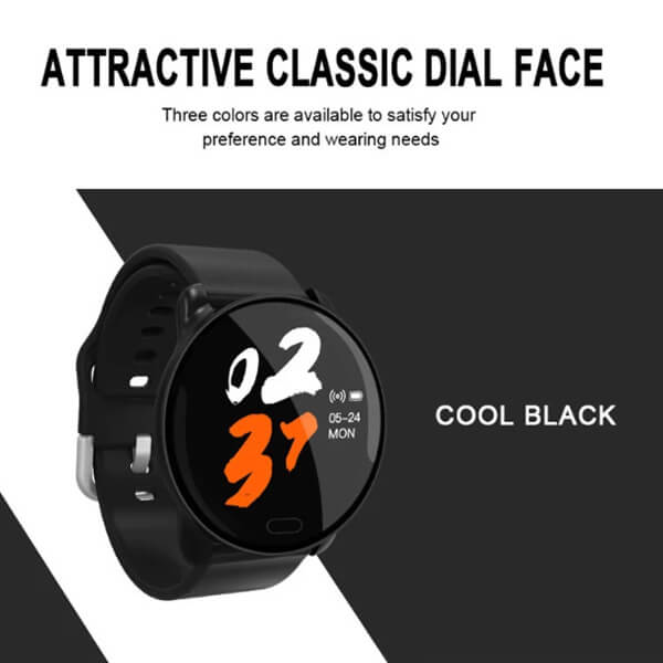 Αδιάβροχο Αθλητικό Ρολόι Αφής Παρακολούθηση Υγείας - SmartWatch Bluetooth Fitness Tracker Andowl Q-A118 K9