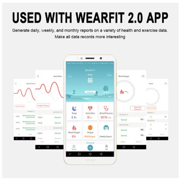 Αδιάβροχο Αθλητικό Ρολόι Αφής Παρακολούθηση Υγείας - SmartWatch Bluetooth Fitness Tracker Andowl Q-A118 K9