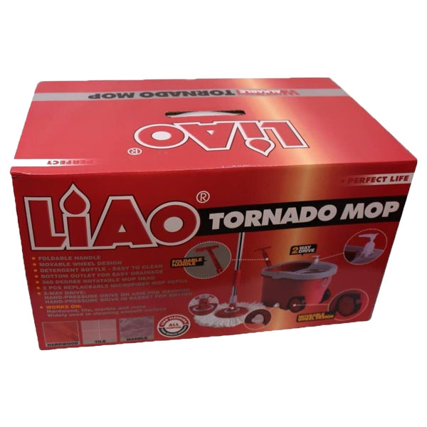  Σφουγγαρίστρα με Σύστημα Αποστράγγισης Liao Tornado Mop Τ130029
