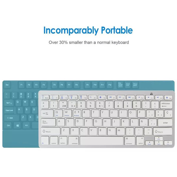 Super Slim Bluetooth Πληκτρολόγιο για Κινητά Andowl QY-K08