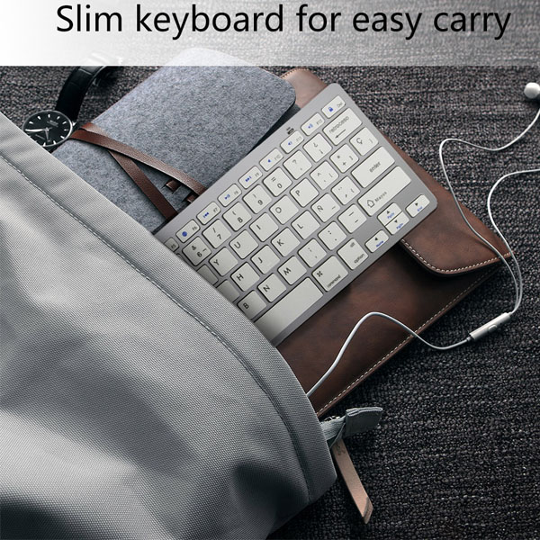 Super Slim Bluetooth Πληκτρολόγιο για Κινητά Andowl QY-K08