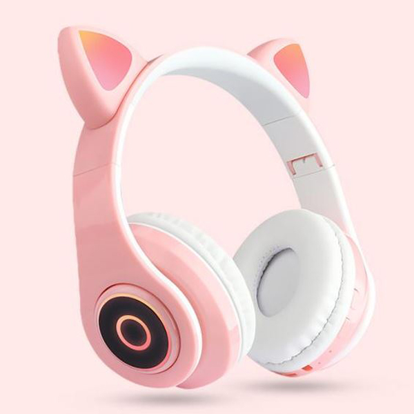 LED Bluetooth Ασύρματα Cat Ear P39M Ακουστικά Αυτιά Γάτας με Εναλλασσόμενο Φωτισμό - Wireless Cat Ear Headphones Ροζ LED Bluetooth Ασύρματα Cat Ear P39M Ακουστικά Αυτιά Γάτας με Εναλλασσόμενο Φωτισμό - Wireless Cat Ear Headphones Ροζ