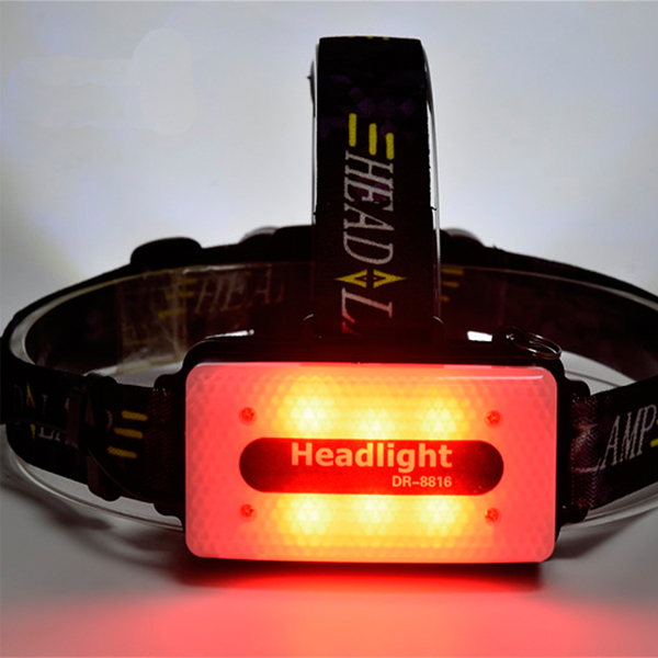Διπλός Φακός Κεφαλής με 8 LED & Οπίσθια Φώτα Ποδηλάτου T6 Υψηλής φωτεινότητας με Zoom - USB Επαναφορτιζόμενος Headlamp with Backhead Light