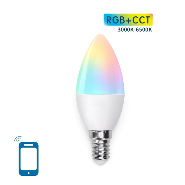 Aigostar Smart WiFi Λάμπα Led E14 C37 410 Lumens