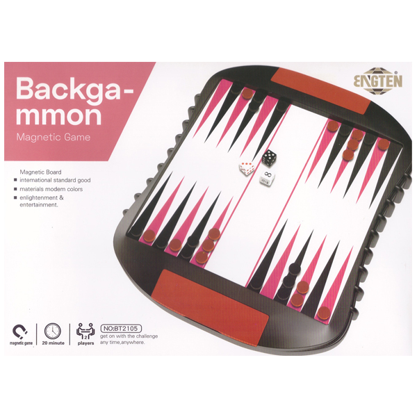 Mini Μαγνητικό Τάβλι Ταξιδιού Engten 20x7x2cm