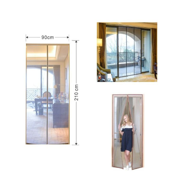 Μαγνητική Σίτα 90x210cm σε Καφέ Χρώμα Μαγνητική Σίτα 90x210cm σε Καφέ Χρώμα