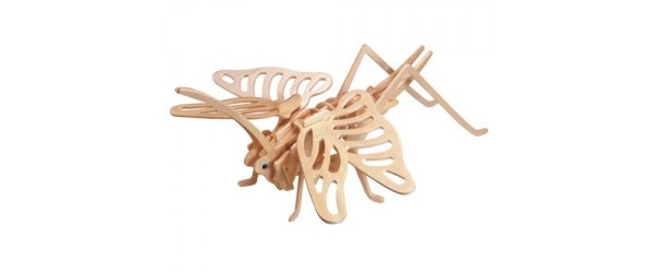 Ξύλινο Τρισδιάστατο Πάζλ - Κατασκευή Ακρίδα